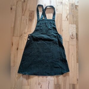 Dark Green Pinafore Dress